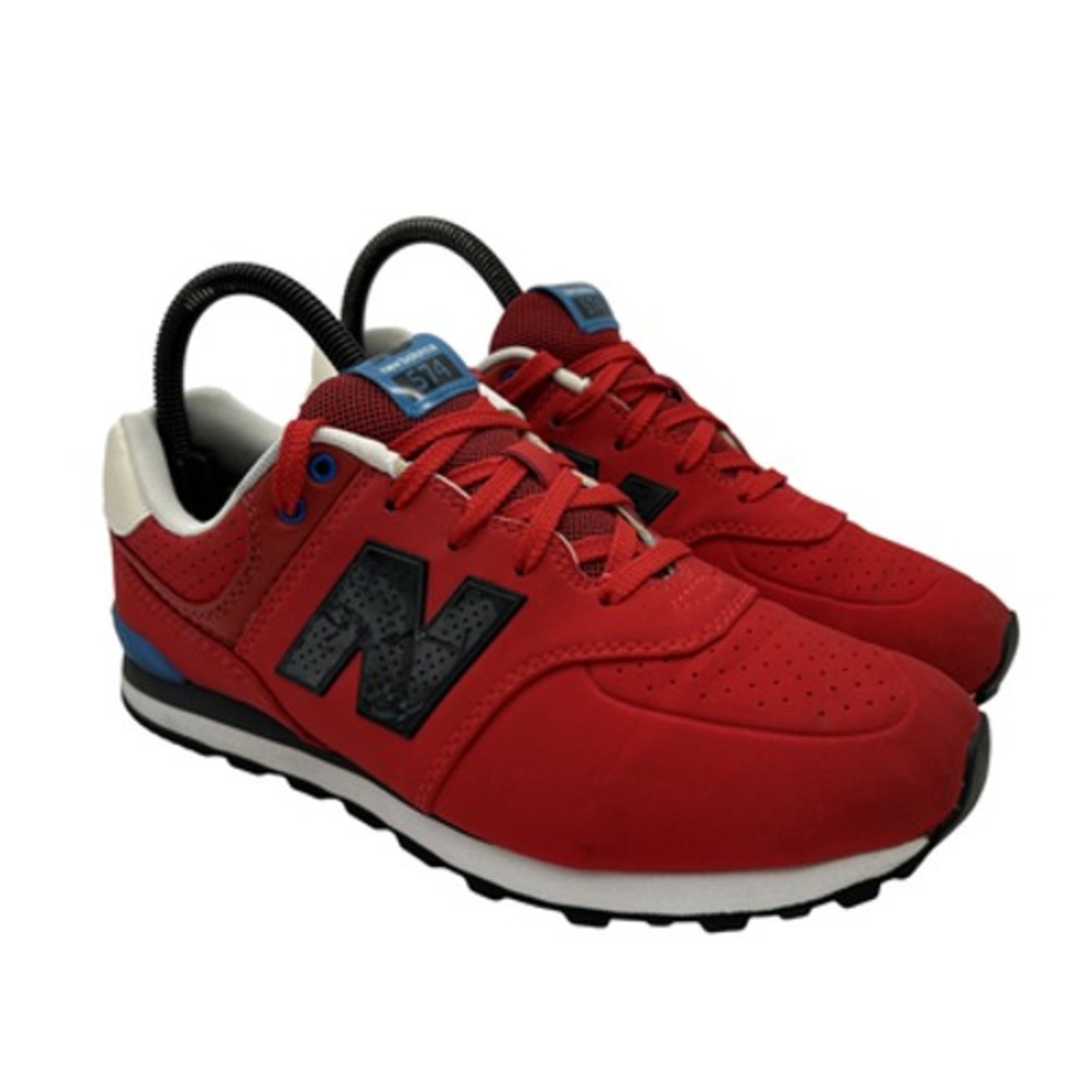 New Balance Shoes Youth Size 6 KL574A2G Red Black Retro Running Sneakers 574